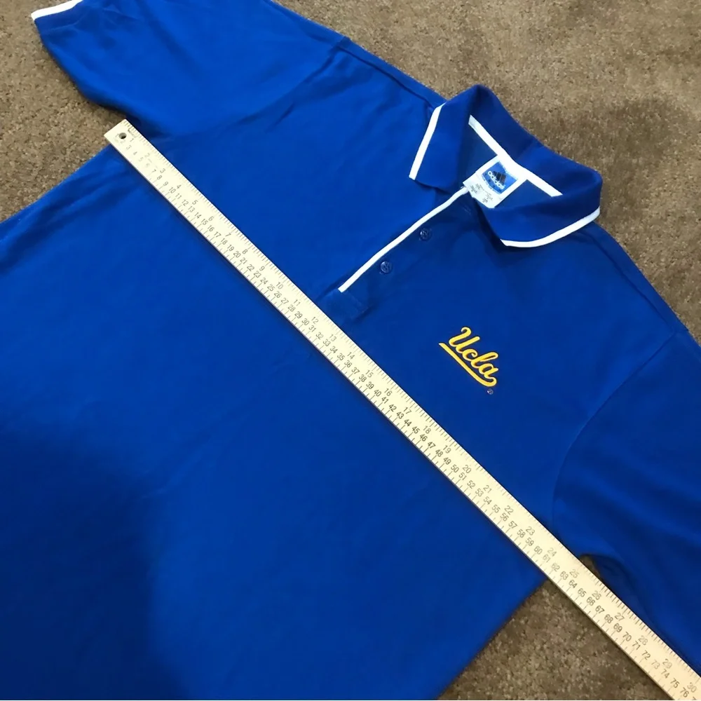 ADIDAS Mens Polo Shirt Top UCLA size Large